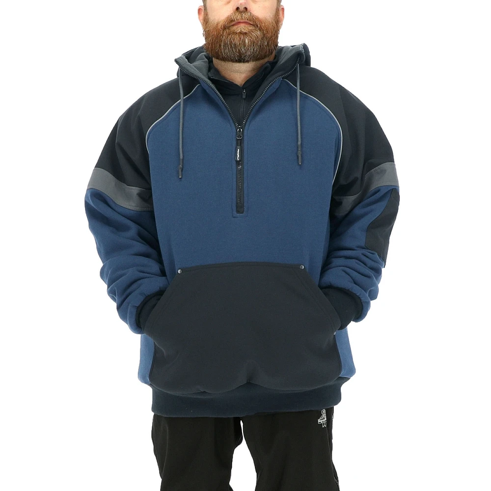 RefrigiWear Big & Tall Frostline Pullover Sweatshirt with Insulated Hoodie