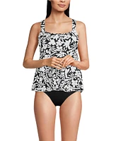 Lands' End Women's Dd-Cup Flutter Scoop Neck Tankini Top