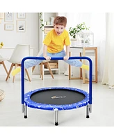 36'' Kids Trampoline Rebounder W/Full Covered Handrail