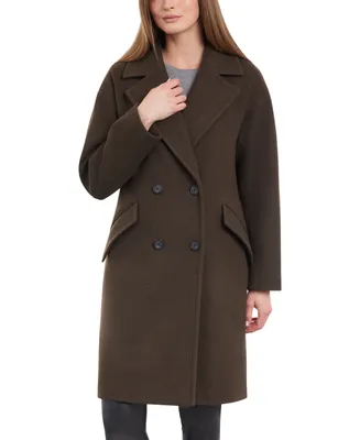Lucky Brand Women's Double-Breasted Drop-Shoulder Coat
