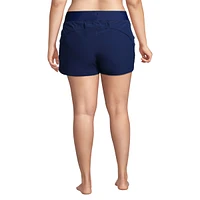 Lands' End Women's 3 Inch Quick Dry Swim Shorts with Panty