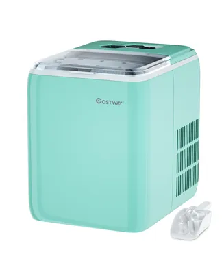 Costway Portable Countertop Ice Maker Machine 44Lbs/24H Self-Clean