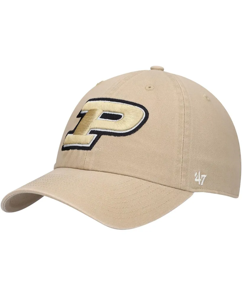 Men's '47 Brand Khaki Purdue Boilermakers Clean Up Adjustable Hat