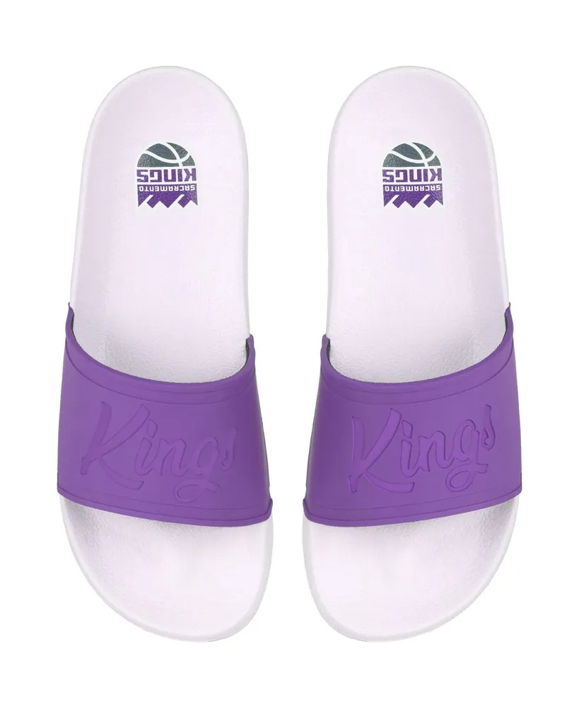 Women's Foco Sacramento Kings Script Wordmark Slide Sandals