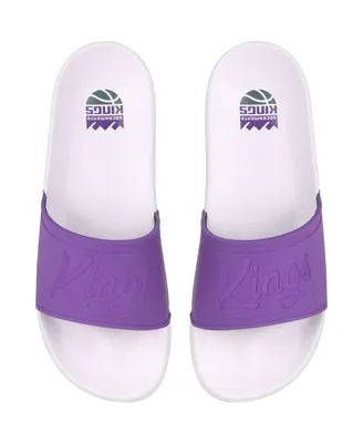Women's Foco Sacramento Kings Script Wordmark Slide Sandals