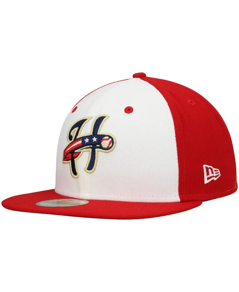 Men's New Era White Harrisburg Senators Authentic Collection Team Alternate 59FIFTY Fitted Hat