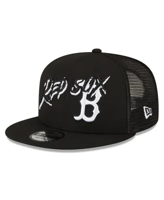 Men's New Era Black Boston Red Sox Street Trucker 9FIFTY Snapback Hat