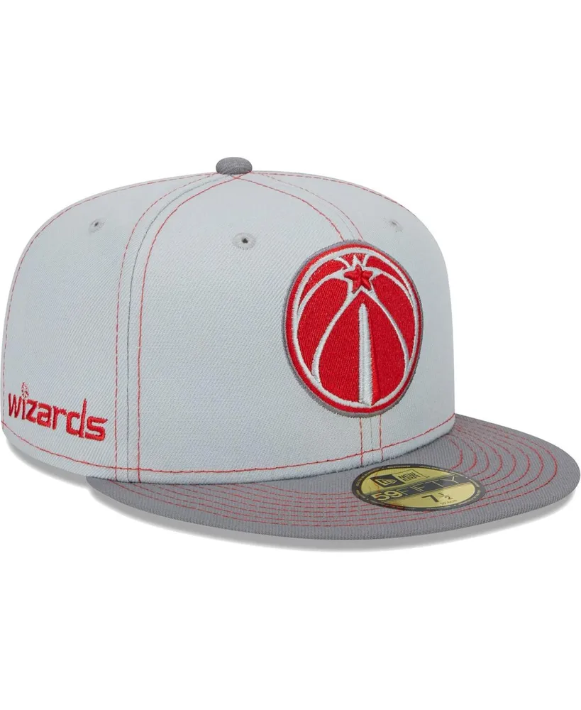 Men's New Era Gray Washington Wizards Color Pop 59FIFTY Fitted Hat