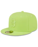 Men's New Era Neon Green Boston Red Sox 2023 Spring Color Basic 59FIFTY Fitted Hat