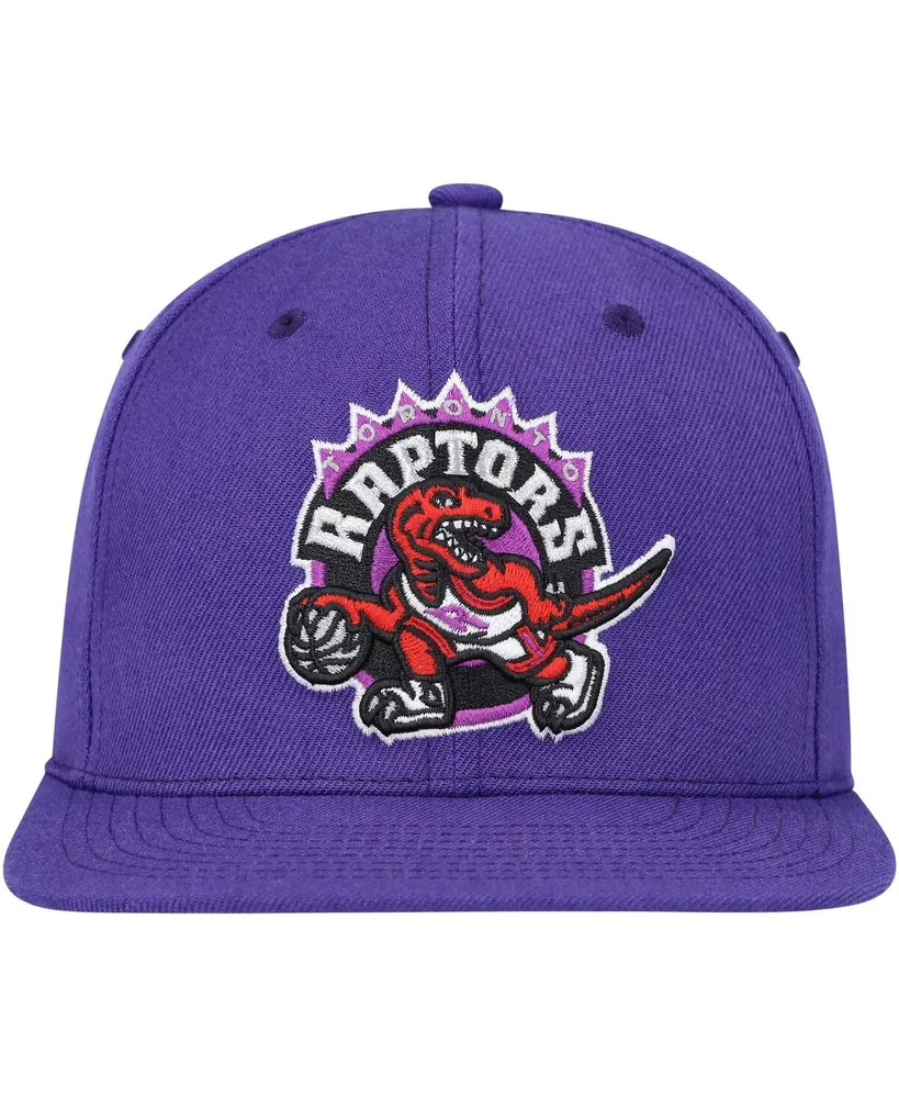 Men's Mitchell & Ness Purple Toronto Raptors Hardwood Classics Mvp Team Ground 2.0 Fitted Hat
