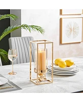 Danya B Luna Warm Tinted Glass Large Hurricane Candle Holder