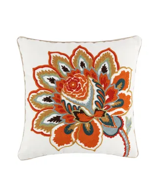 Levtex Eden Crewel Stitch Decorative Pillow, 18" x 18"