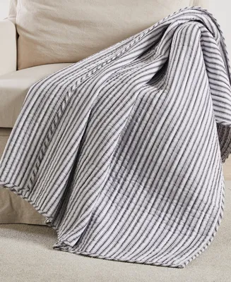 Levtex Tobago Stripe Reversible Quilted Throw, 50" x 60"