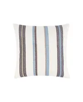 Levtex Tobago Multi Stripe Embroidered Decorative Pillow, 18" x 18"