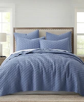 Levtex Homthreads Rowan Enzyme Wash -Pc. Quilt Set