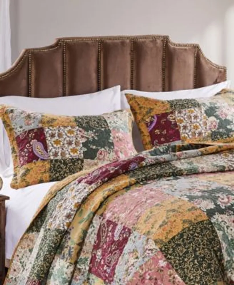Greenland Home Fashions Antique Chic 100 Cotton Authentic Patchwork Bedspread Set Collection