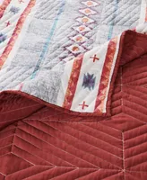 Greenland Home Fashions Kiva Southwestern Boho 3 Piece Quilt Set, Full/Queen