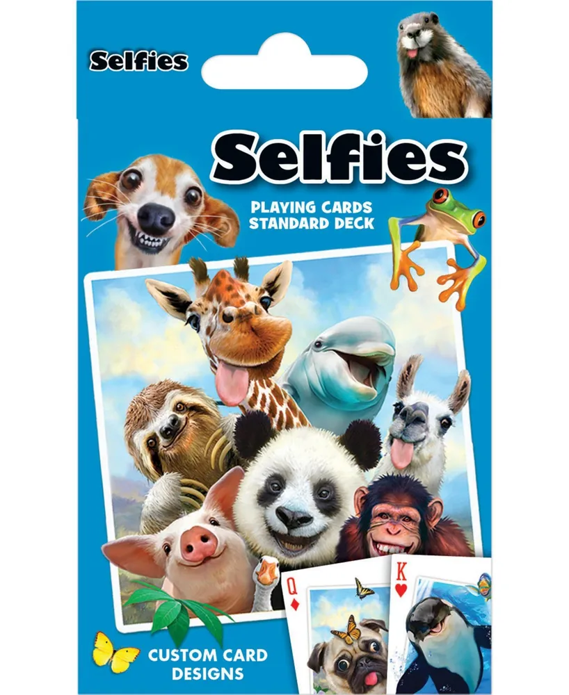 Masterpieces Selfies Playing Cards - 54 Card Deck for Adults