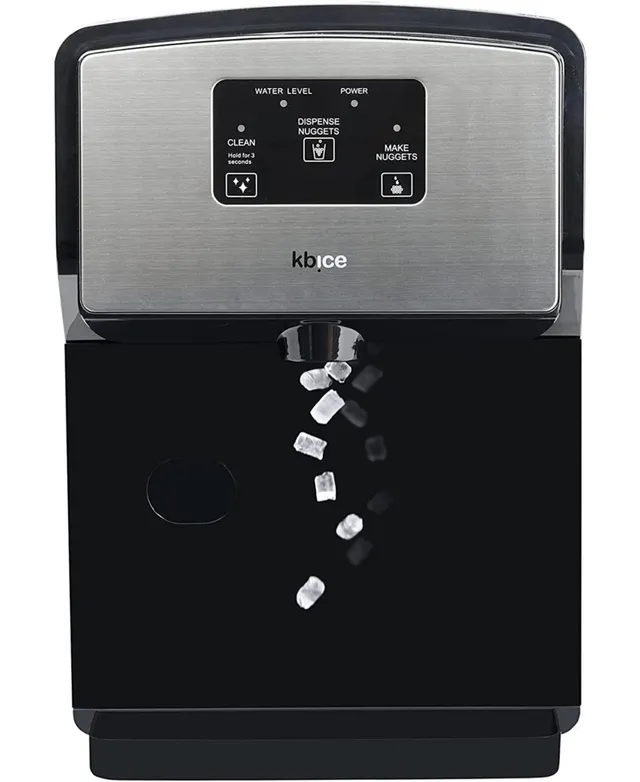 Newair 26 lbs. Nugget Countertop Ice Maker with Soft Chewable Pebble Ice,  Self-Cleaning, Easy-Pour Waterspout, Perfect for Home, Kitchen, Office