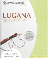 Zweigart Precut Needlework Fabric Lugana 25 count Lime Green 3835/6140