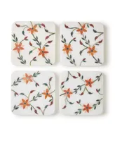 Gauri Kohli Spring Blossom Marble Coasters, Set of 4