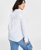 On 34th Women's Collared Button-Down Shirt, Created for Macy's