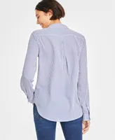 On 34th Women's Button-Front Crepe Shirt