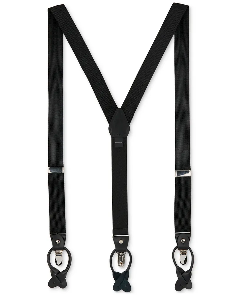 ConStruct Men's Solid Convertible Suspenders