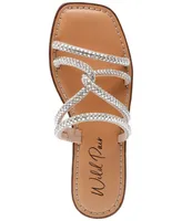 Wild Pair Gabryell Embellished Slip-On Flat Sandals, Created for Macy's