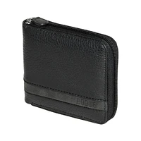 Roots Men's Men Zipper Around Wallet With Center Wing