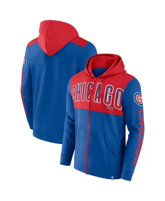 Men's Fanatics Royal Chicago Cubs Walk Off Fleece Full-Zip Hoodie