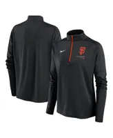 Women's Nike Black San Francisco Giants Pacer Quarter-Zip Top