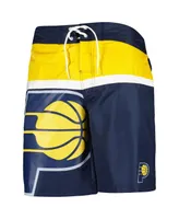 Men's G-iii Sports by Carl Banks Navy Indiana Pacers Sea Wind Swim Trunks