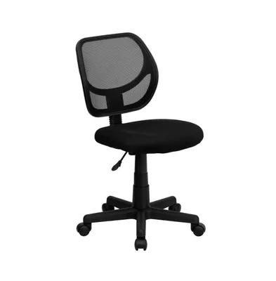 Emma+Oliver Mid-Back Mesh Swivel Task Office Chair With Curved Square Back