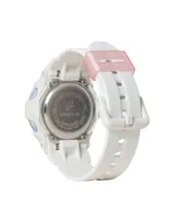 G-Shock Women's Baby-g Digital White Resin Watch 42.6mm, BG169PB-7