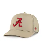 Men's '47 Brand Khaki Alabama Crimson Tide Foam Front Mesh Trucker Snapback Hat