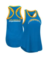 Women's G-iii 4Her by Carl Banks Navy Los Angeles Chargers Tater Tank Top