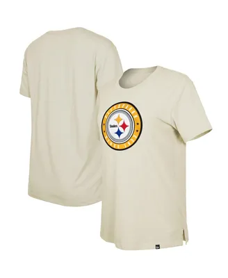 Women's New Era Cream Pittsburgh Steelers 2023 Nfl Draft T-shirt