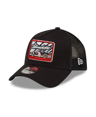 Men's New Era Black Dale Earnhardt Legends Intimidator 9FORTY A-Frame Trucker Snapback Adjustable Hat