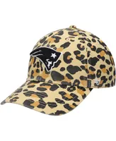 Women's '47 Brand Tan New England Patriots Bagheera Clean Up Allover Adjustable Hat