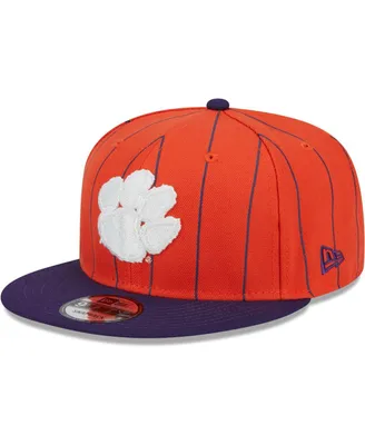 Men's New Era Orange, Purple Clemson Tigers Vintage-Like 9FIFTY Snapback Hat