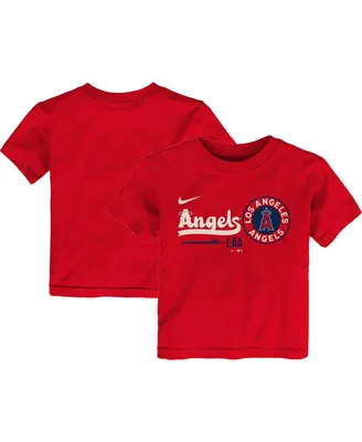 Toddler Boys and Girls Nike Red Los Angeles Angels City Connect Graphic T-shirt