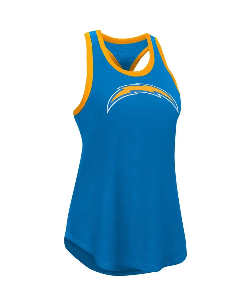 Women's G-iii 4Her by Carl Banks Navy Los Angeles Chargers Tater Tank Top