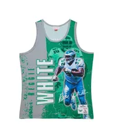 Men's Mitchell & Ness Reggie White Kelly Green Philadelphia Eagles 1992 Player Burst Tank Top