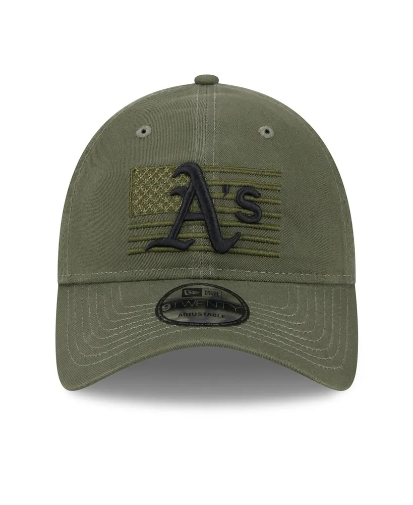 Men's New Era Green Oakland Athletics 2023 Armed Forces Day 9TWENTY Adjustable Hat