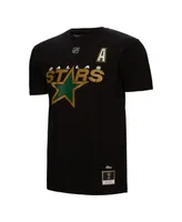 Men's Mitchell & Ness Mike Modano Black Dallas Stars Name and Number T-shirt