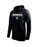 Women's Nike Black Georgia Bulldogs Football Long Sleeve Hoodie T-shirt