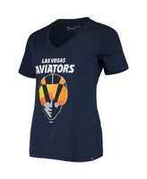 Women's Under Armour Navy Las Vegas Aviators Performance V-Neck T-shirt