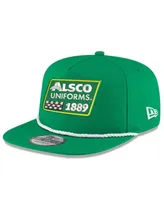 Men's New Era Kelly Green Kyle Busch Alsco Uniforms Golfer Snapback Adjustable Hat