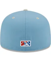 Men's New Era Orange, Light Blue Cielo Azul De Oklahoma City Copa La Diversion 59FIFTY Fitted Hat